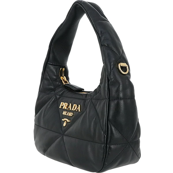 Prada Black Nappa Leather Mini Shoulder Bag