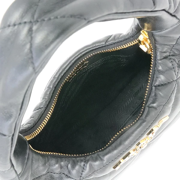 Prada Black Nappa Leather Mini Shoulder Bag