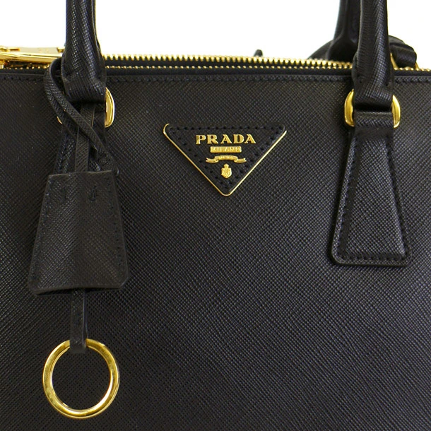 Prada Saffiano Lux Small Tote and Shoulder Bag