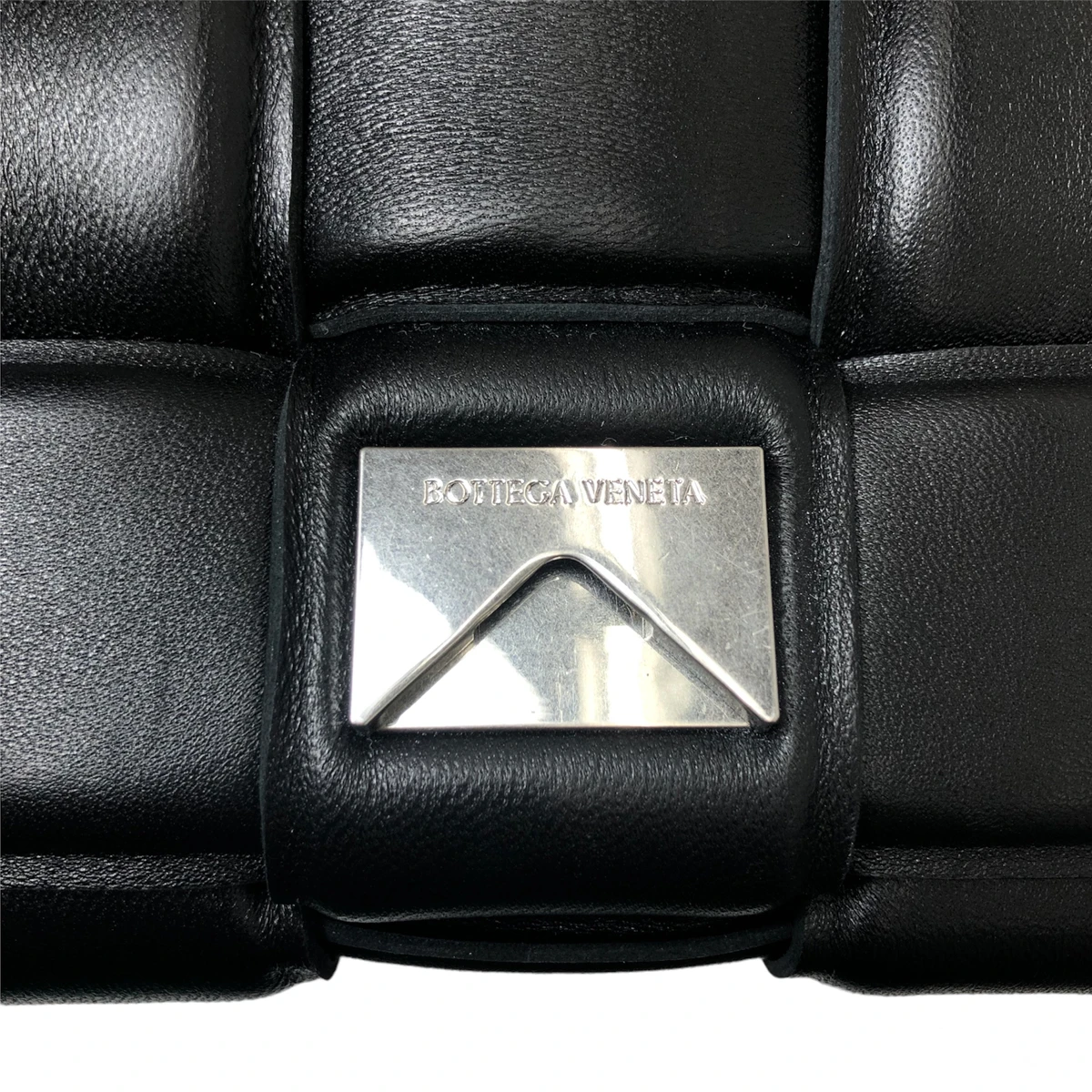 Bottega Veneta Black Padded Leather Cassette Shoulder Bag