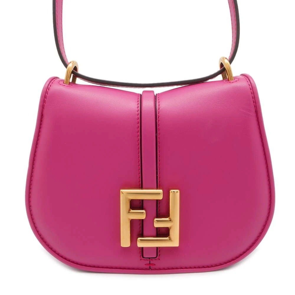 Fendi Pink Leather Small C'mon Shoulder Bag