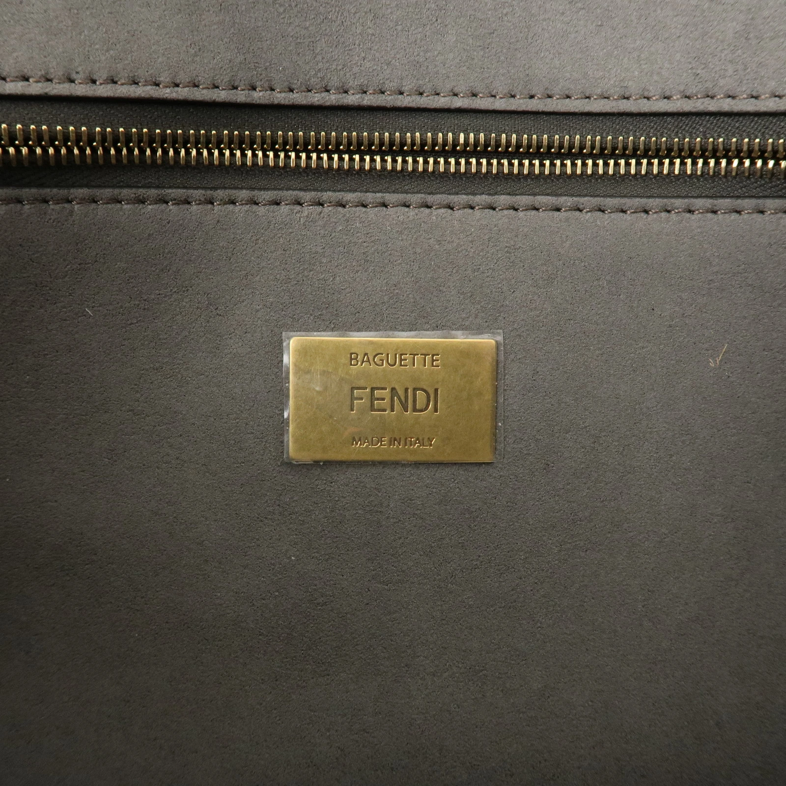 Fendi Grey Zucca Chenille Mamma Shoulder Bag