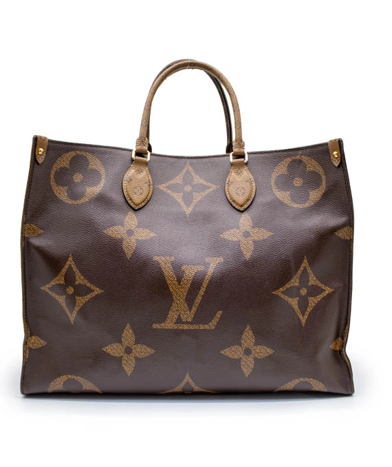 Louis Vuitton On The Go Tote GM Bag Monogram Giant Reverse