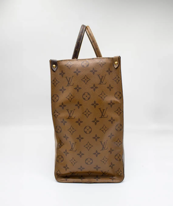 Louis Vuitton On The Go Tote GM Bag Monogram Giant Reverse