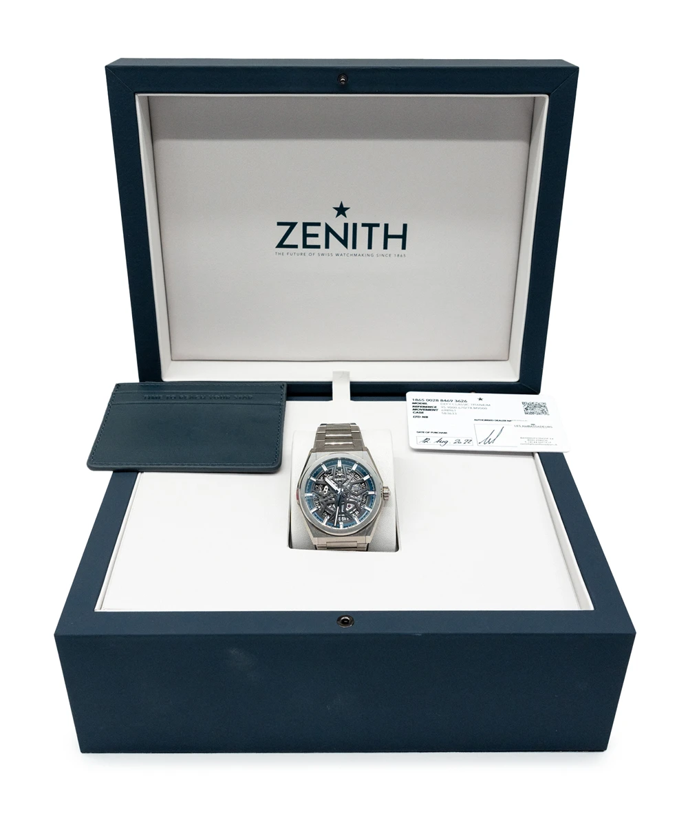 Zenith 2022 Defy El Primero 21 44mm 95.9000.9004/78.M9000 Titanium Men's Automatic Watch