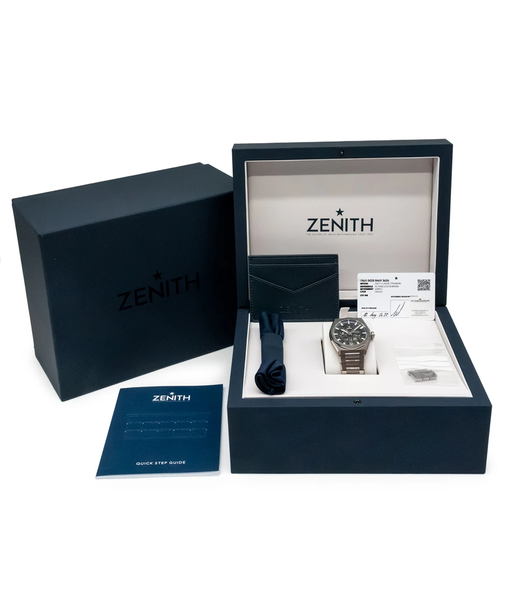 Zenith 2022 Defy El Primero 21 44mm 95.9000.9004/78.M9000 Titanium Men's Automatic Watch