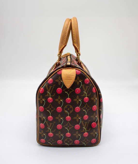 Louis Vuitton Monogram Cherry Speedy 25 Bag