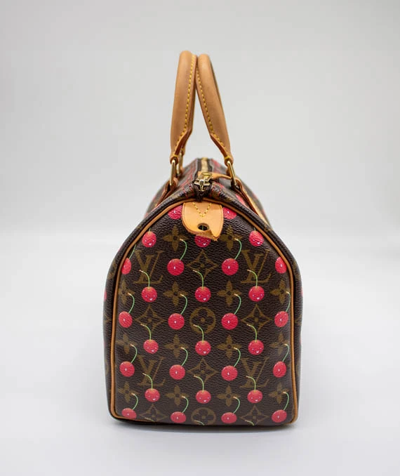 Louis Vuitton Monogram Cherry Speedy 25 Bag