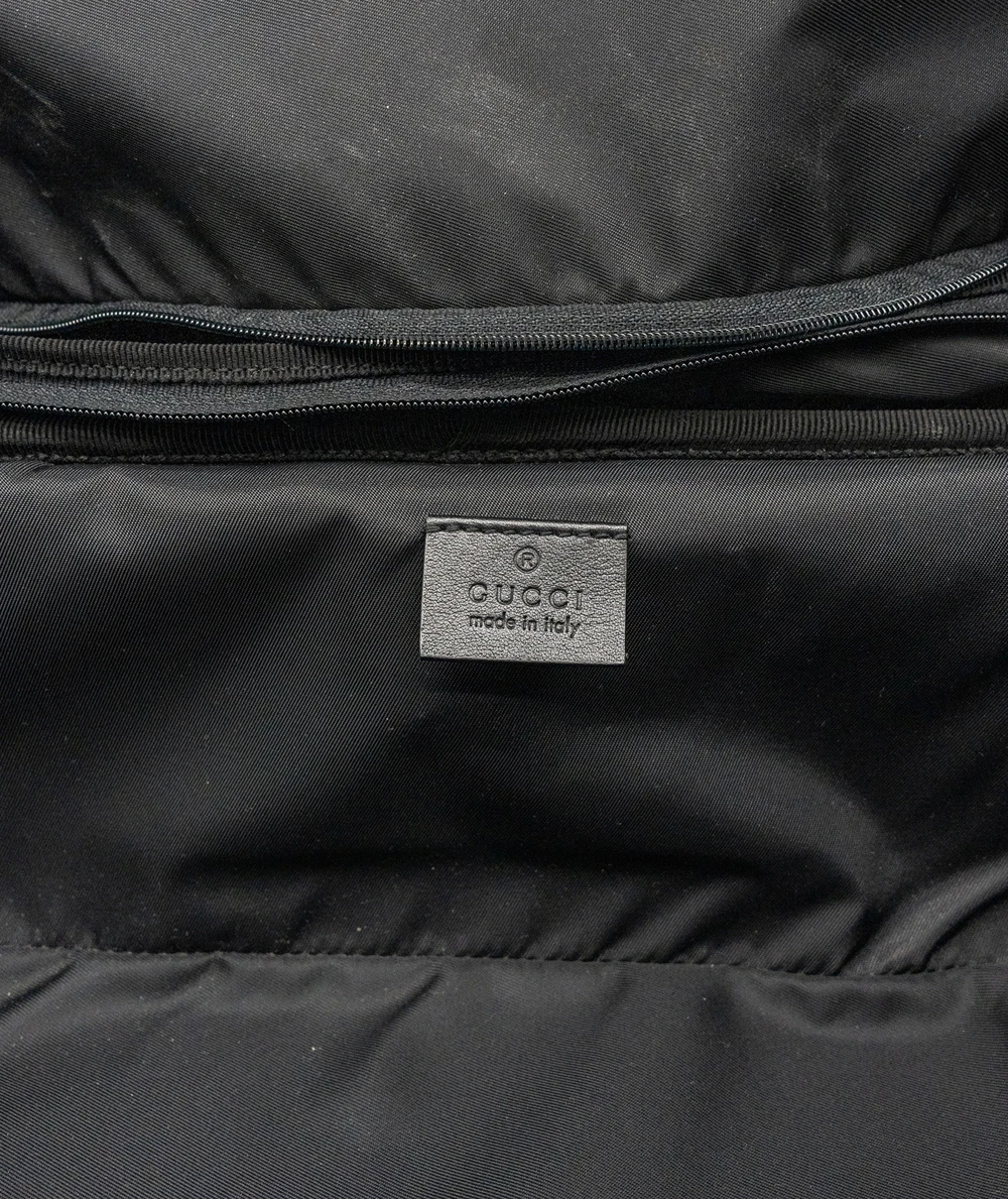 Gucci Beige/Black GG Supreme Canvas Small Check In Trolley Luggage Bag