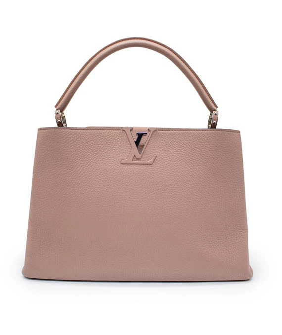 Louis Vuitton Magnolia Taurillon Leather Capucines MM