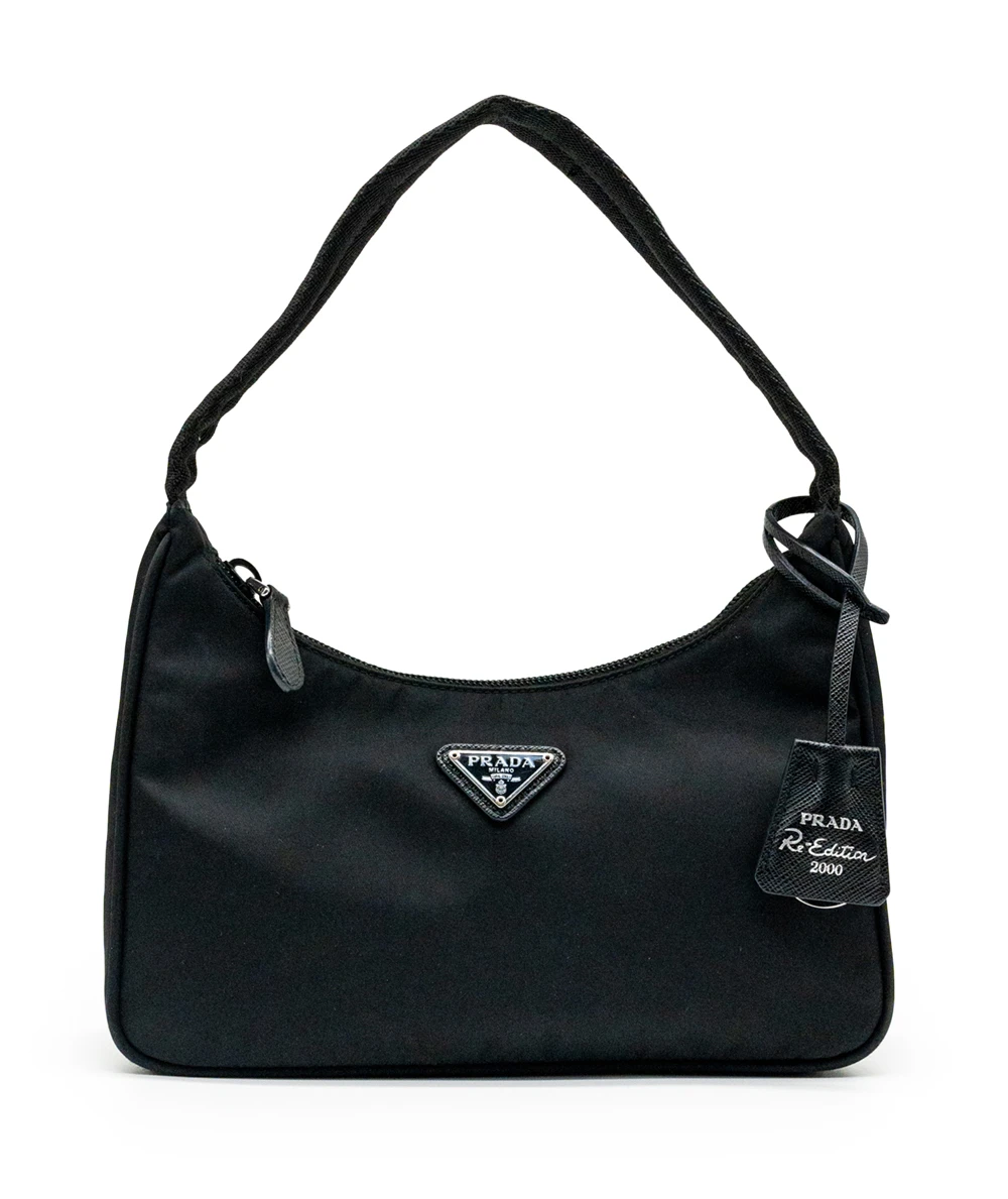 Prada Black Nylon Re-Edition 2000 Shoulder Bag