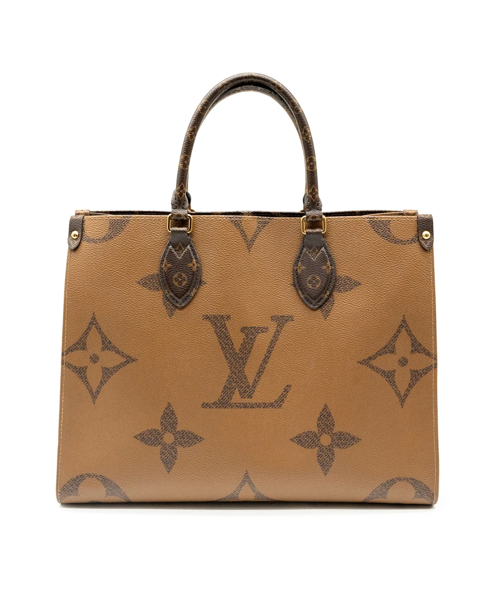 Louis Vuitton Brown Canvas Size Medium MM Onthego Tote Bag