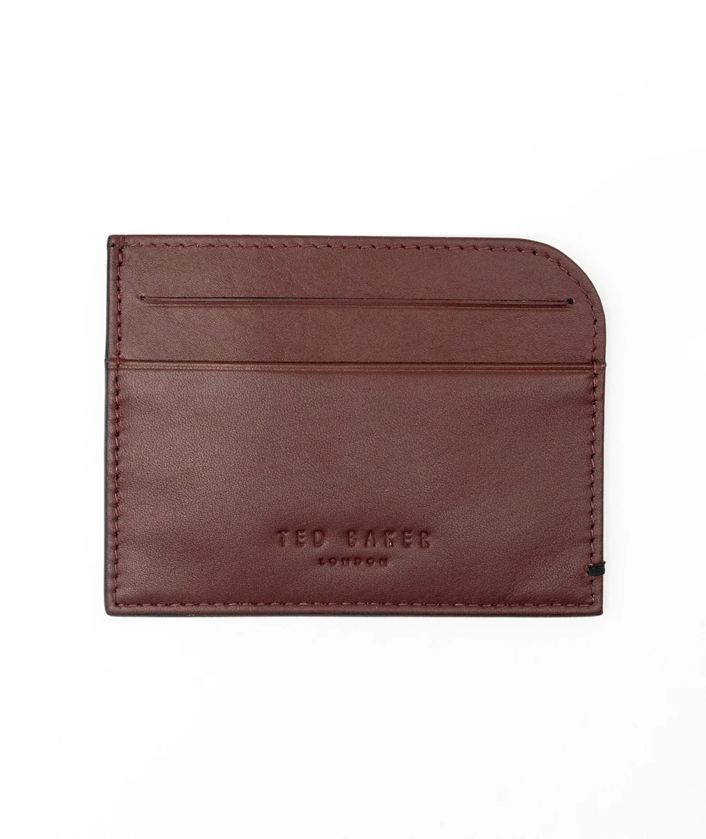 Ted Baker Maroon Leather Card Case