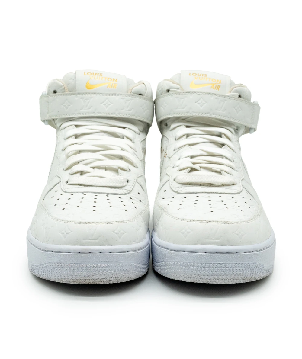 Louis Vuitton Size 43.5 Monogram Nike Air Force 1 Sneakers