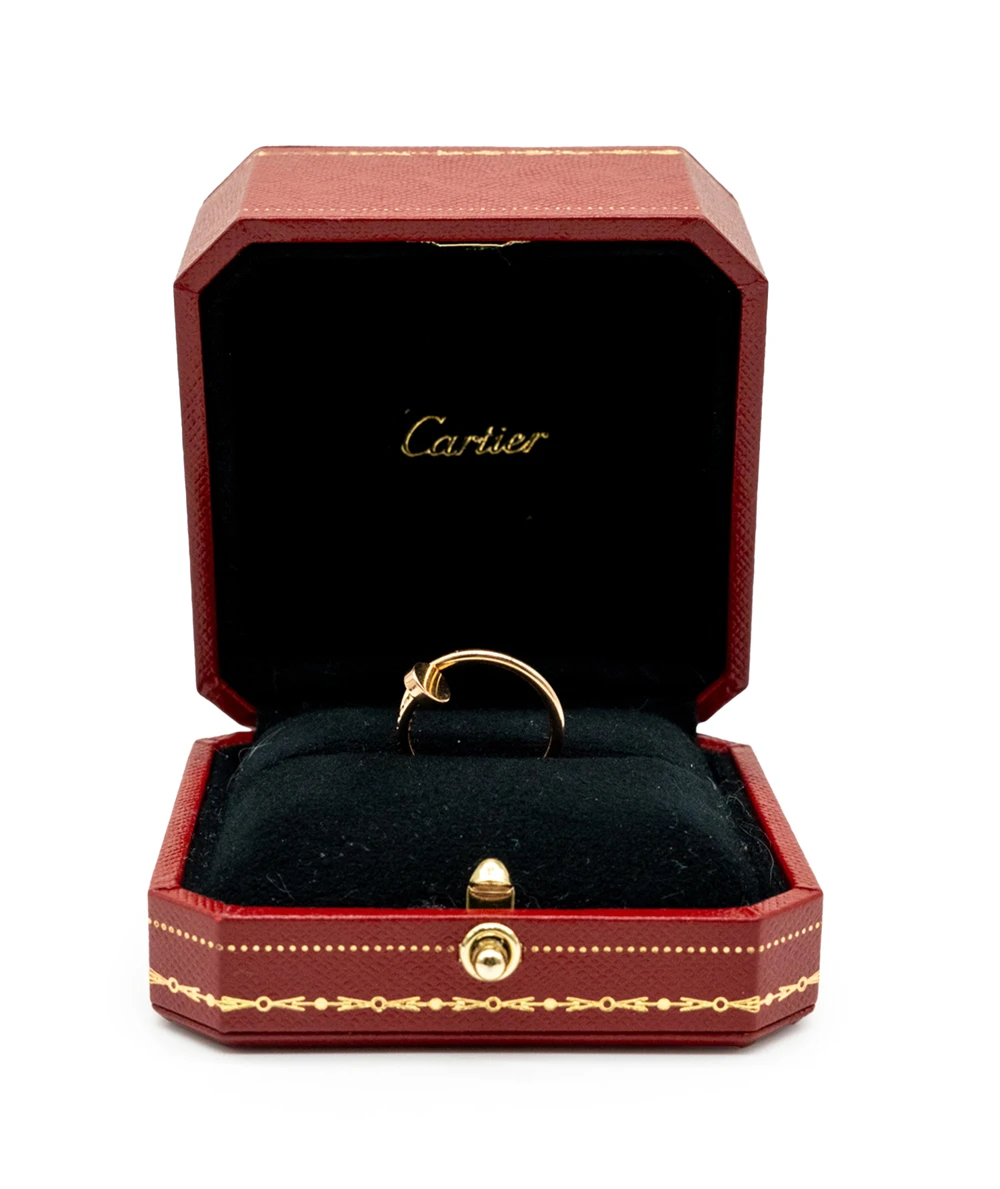 Cartier Juste Un Clou 18k Rose Gold Small Model Ring Size 50