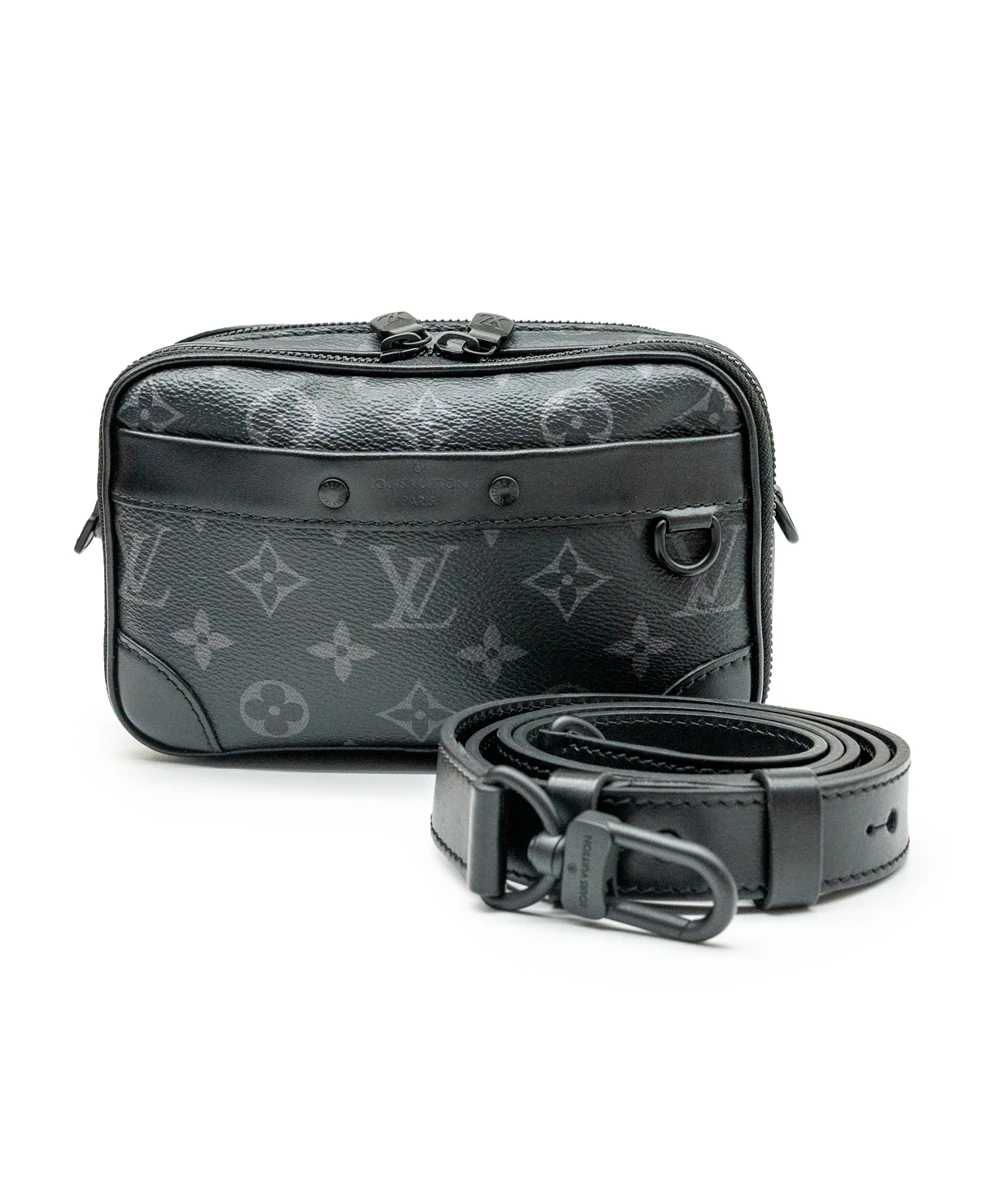 Louis Vuitton Alpha Wearable Wallet in Black Monogram Eclipse Canvas