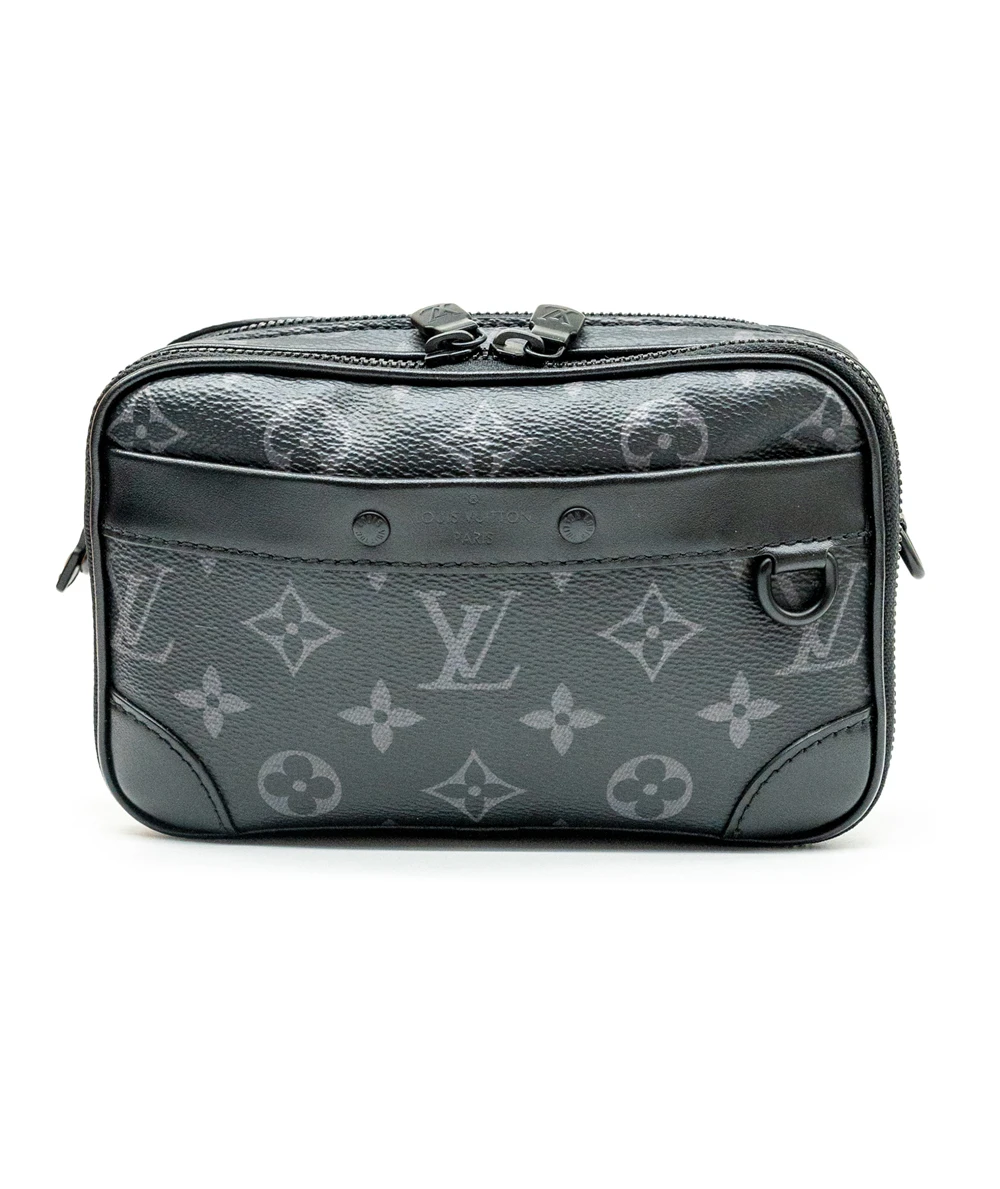 Louis Vuitton Alpha Wearable Wallet in Black Monogram Eclipse Canvas