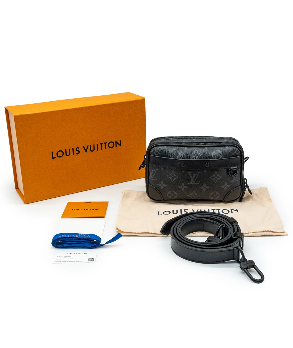 Louis Vuitton Alpha Wearable Wallet in Black Monogram Eclipse Canvas