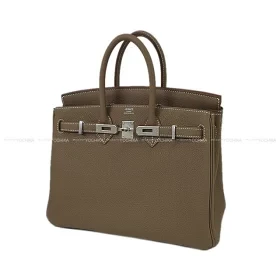 Hermes Birkin25 Etoupe Veau Togo Silver HW Handbag