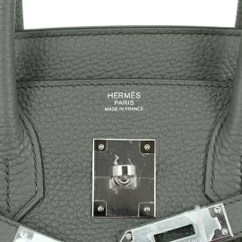 Hermes Birkin 30 Togo Vert Amandes Silver Hardware Hermes Handbag