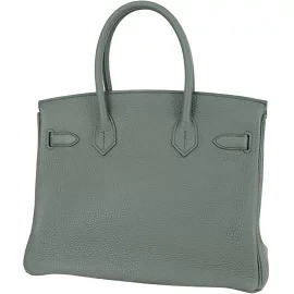 Hermes Birkin 30 Togo Vert Amandes Silver Hardware Hermes Handbag