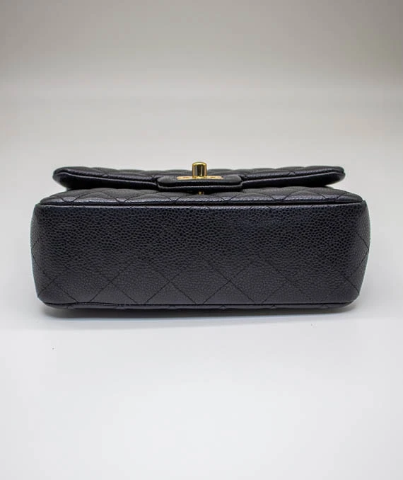 Chanel Classic Black Caviar Mini Bag with Gold Hardware