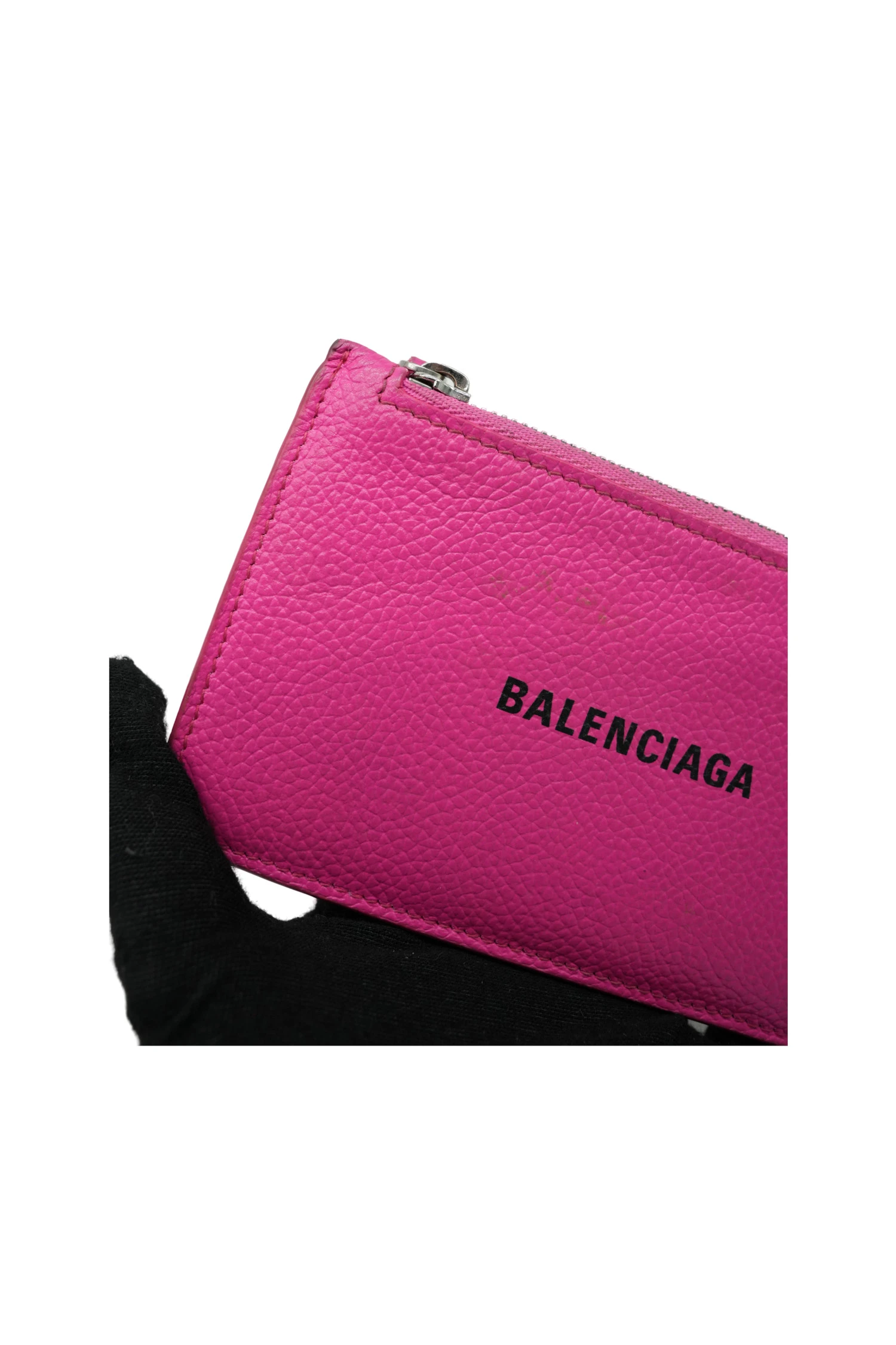 Balenciaga Pink Leather Women's Cardholder