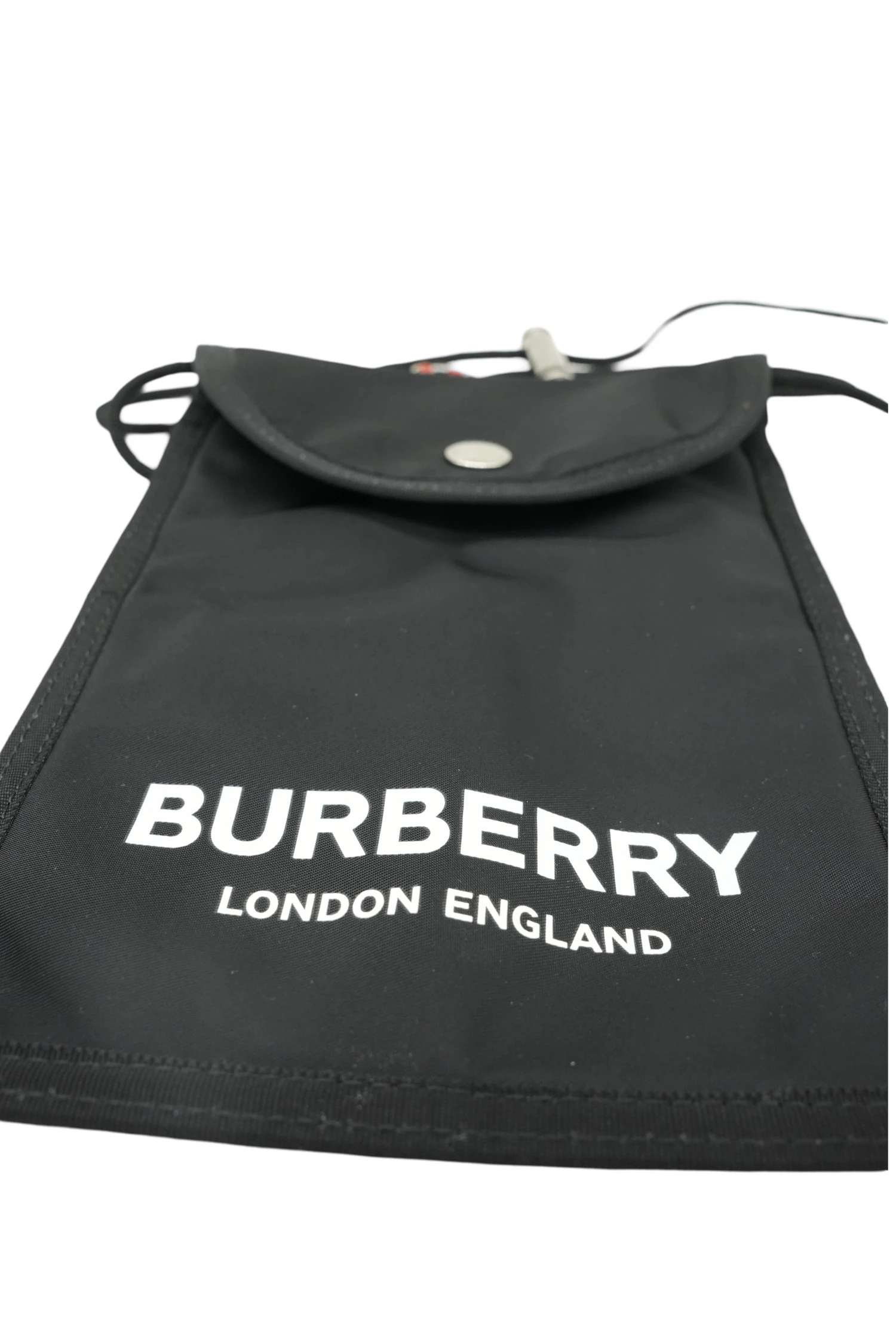 Burberry Black Nylon Logo Pouch