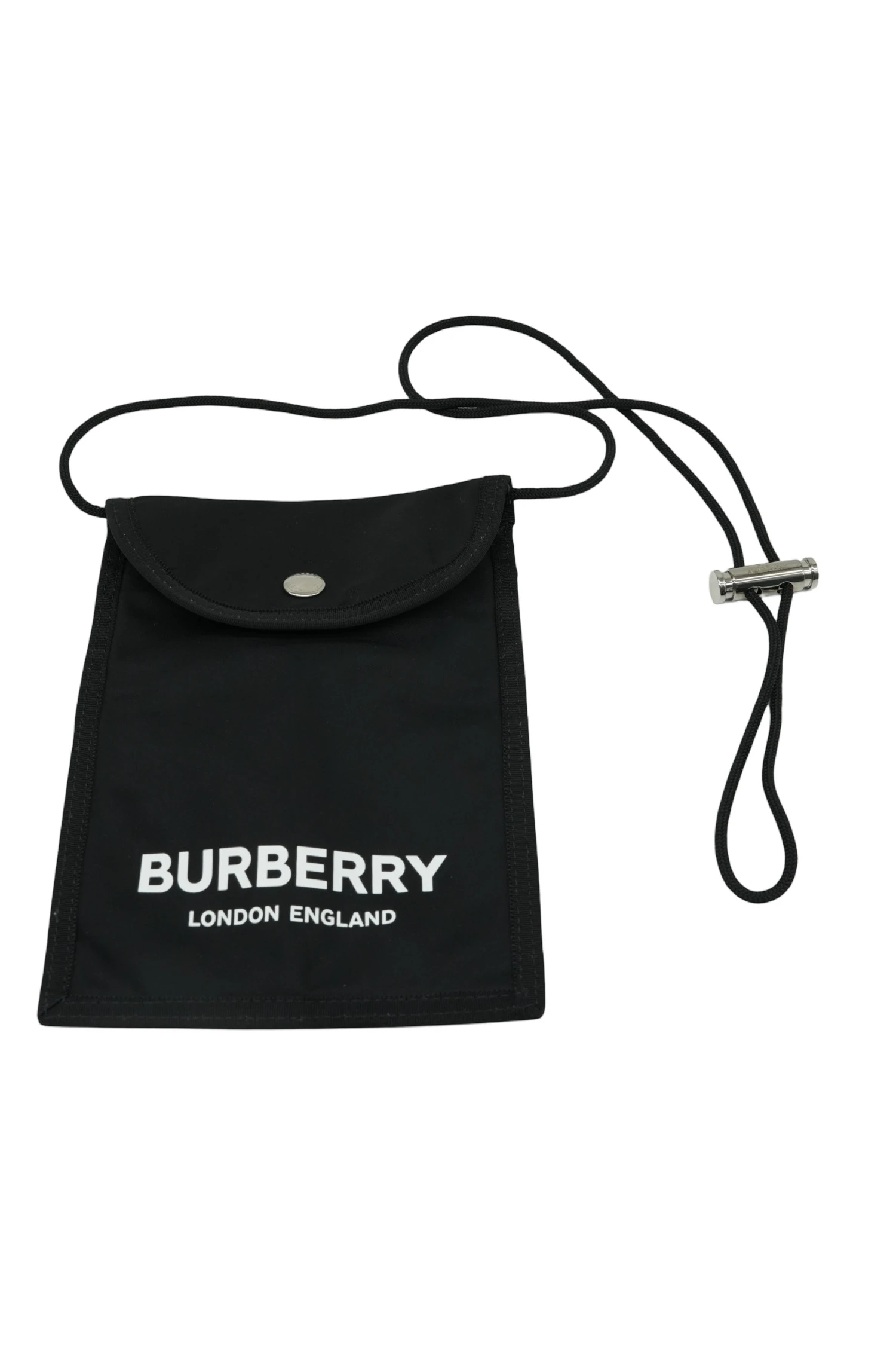 Burberry Black Nylon Logo Pouch