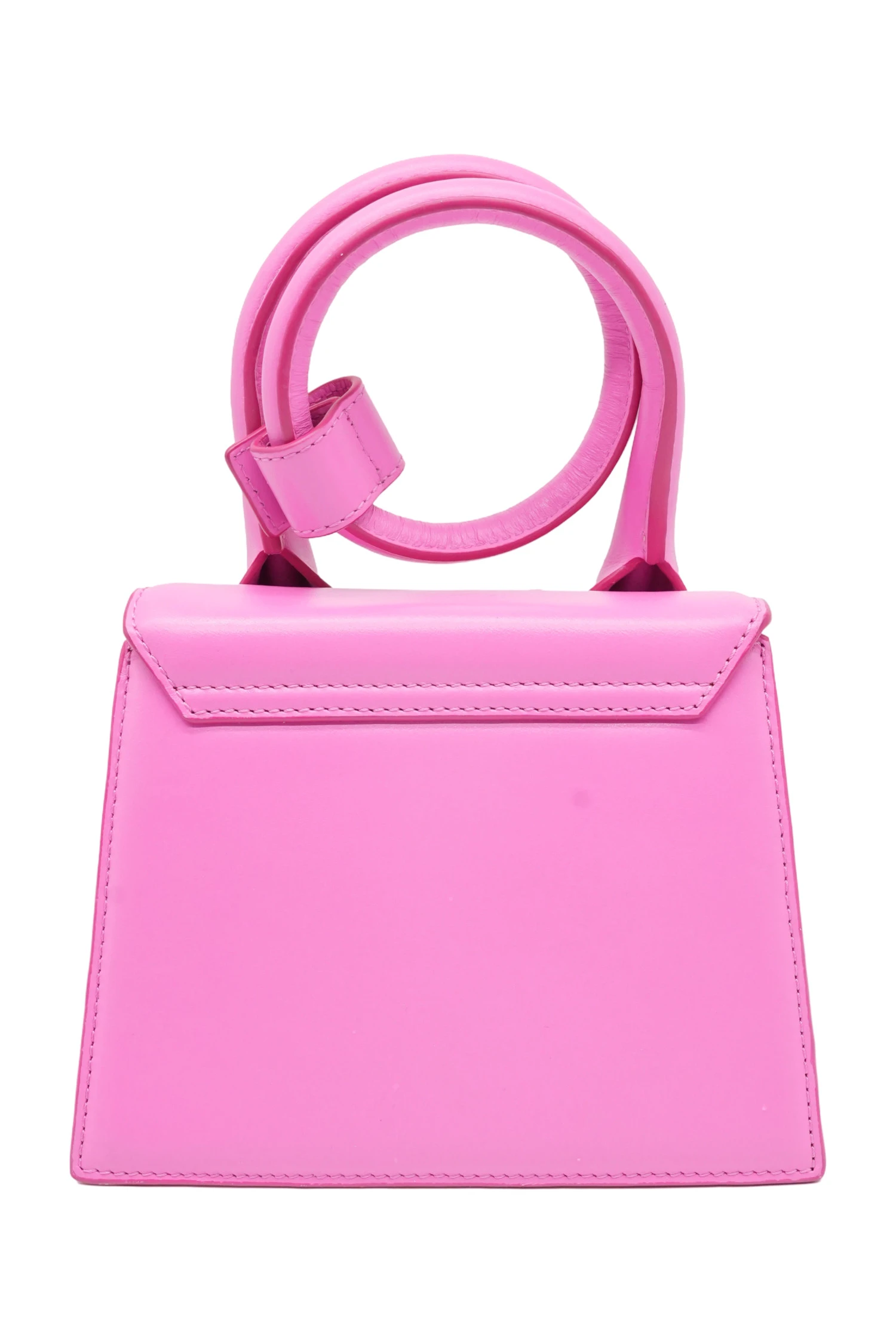 JACQUEMUS Le Chiquito Noeud Leather shoulder Bag Pink