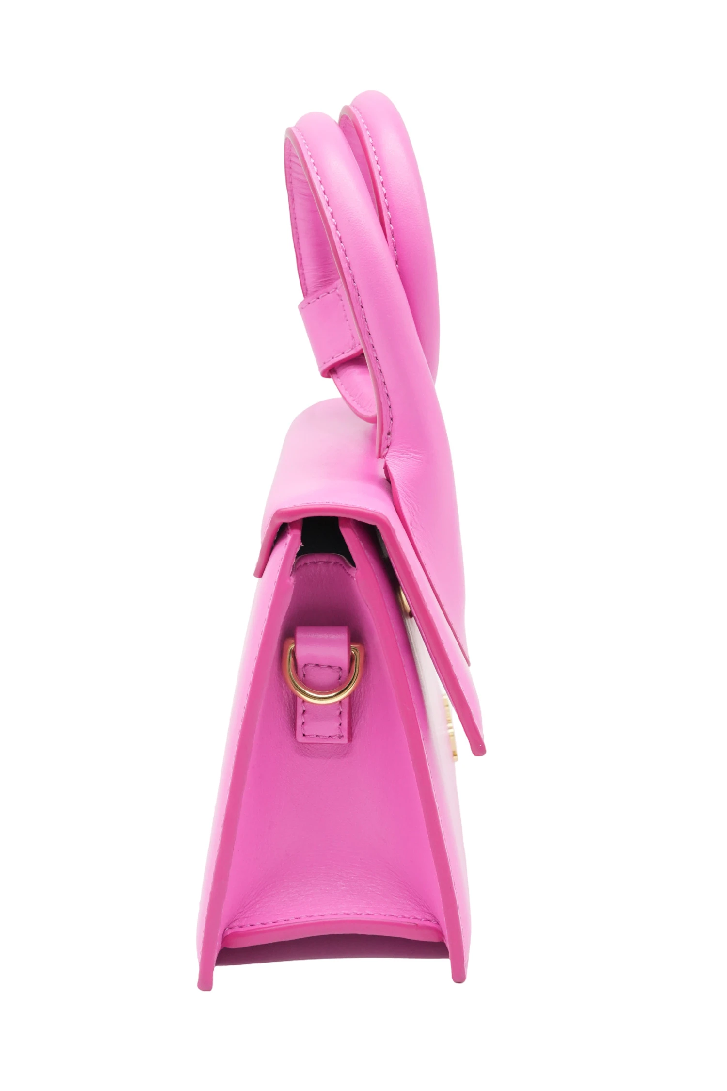 JACQUEMUS Le Chiquito Noeud Leather shoulder Bag Pink