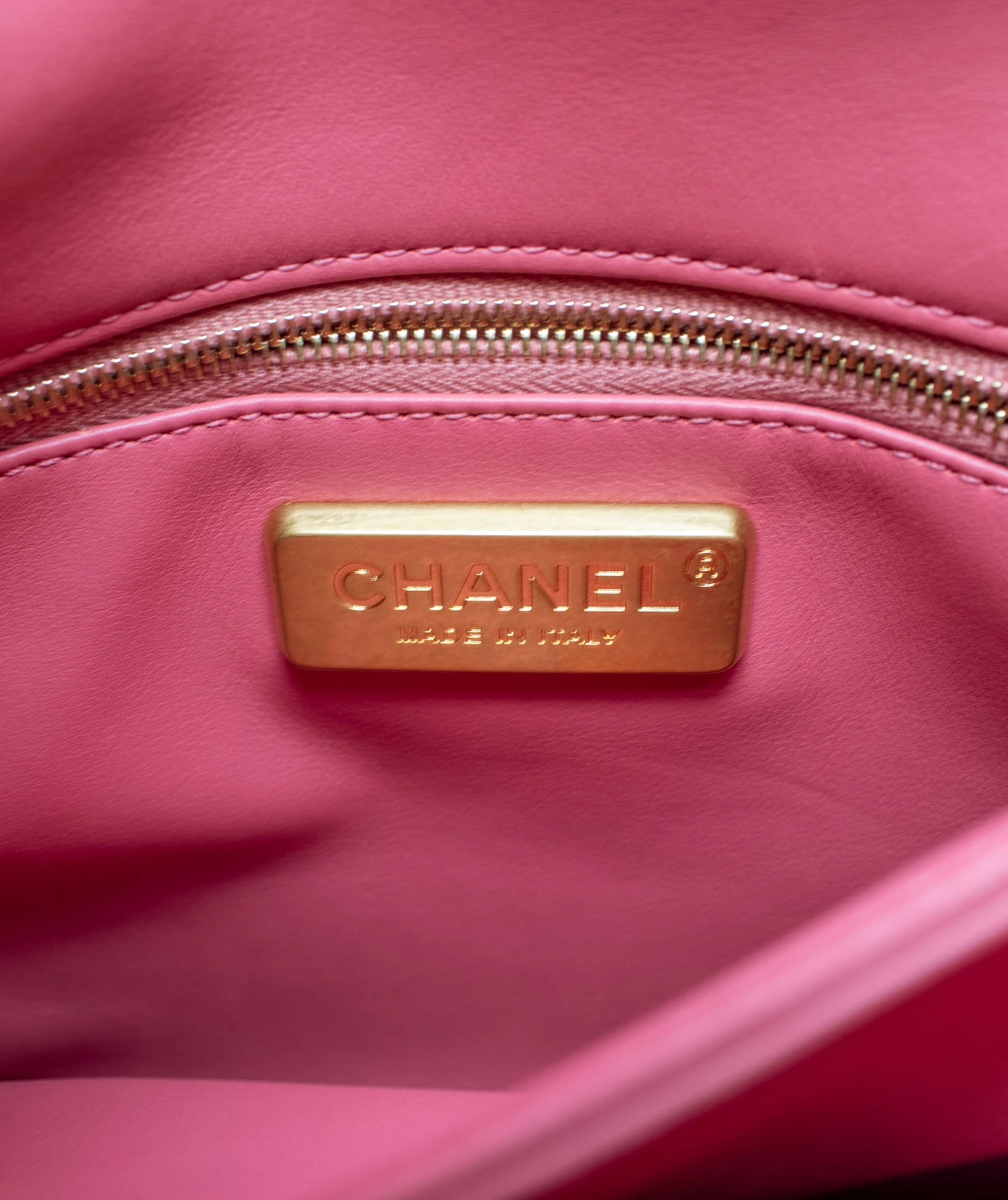 Chanel Matelasse Mini Pink Python Leather Bag with Gold Hardware