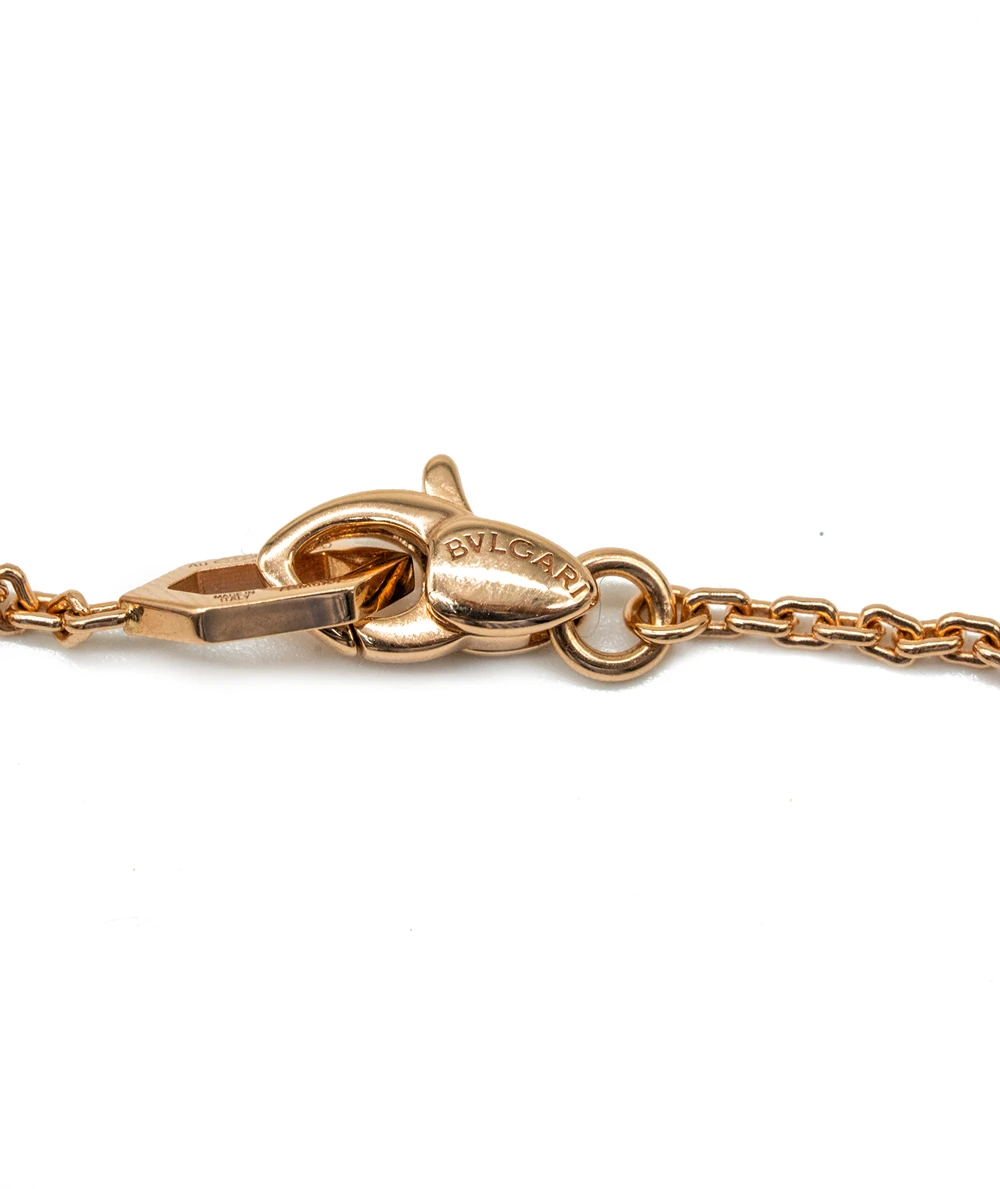 Bvlgari Serpenti Seduttori 18k Rose Gold Necklace with Diamonds