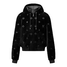 Louis Vuitton Hoodie White Black Jacket Small