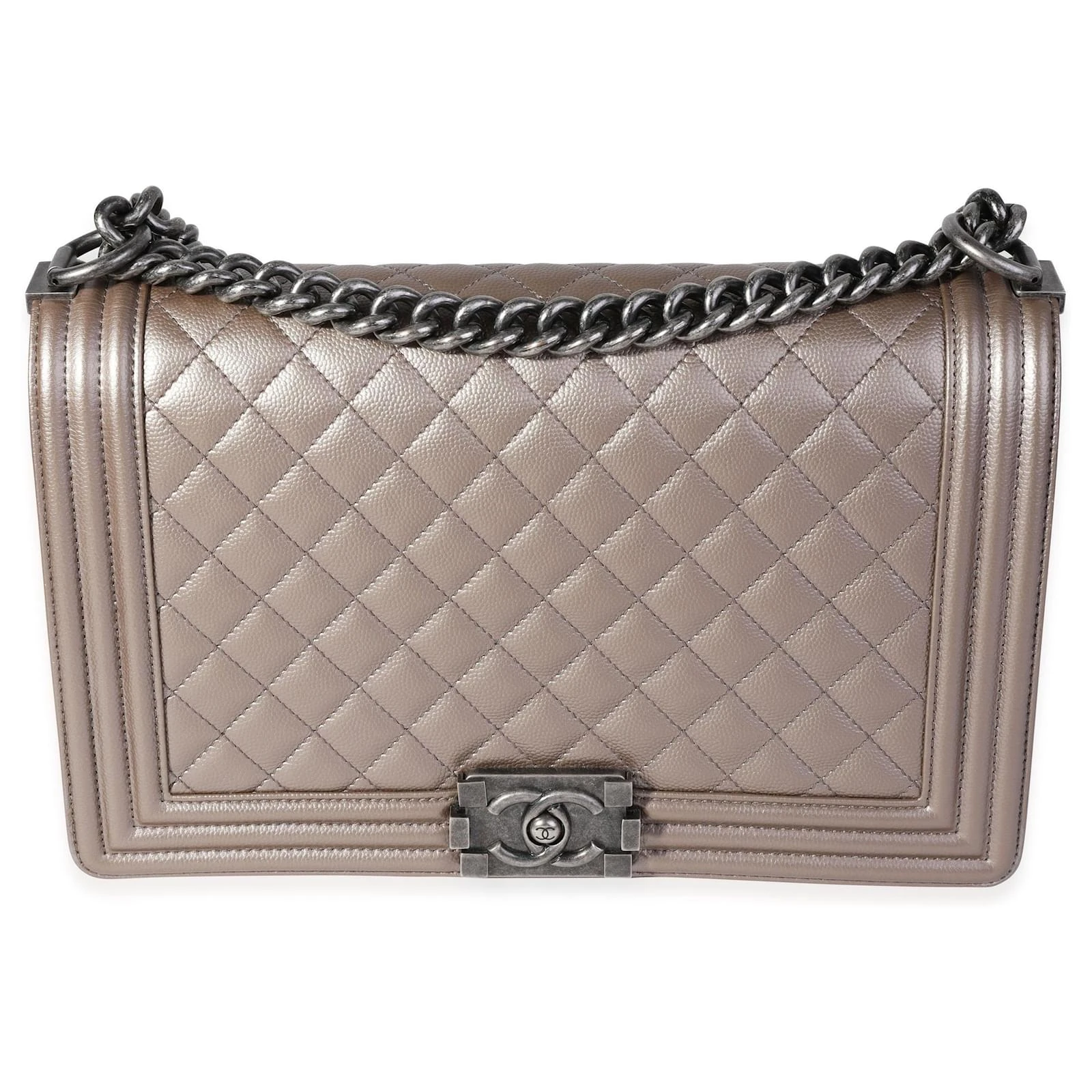 Chanel Boy Chanel Caviar Skin Taupe 26176695