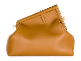 Fendi Brown Leather Medium First Shoulder Bag
