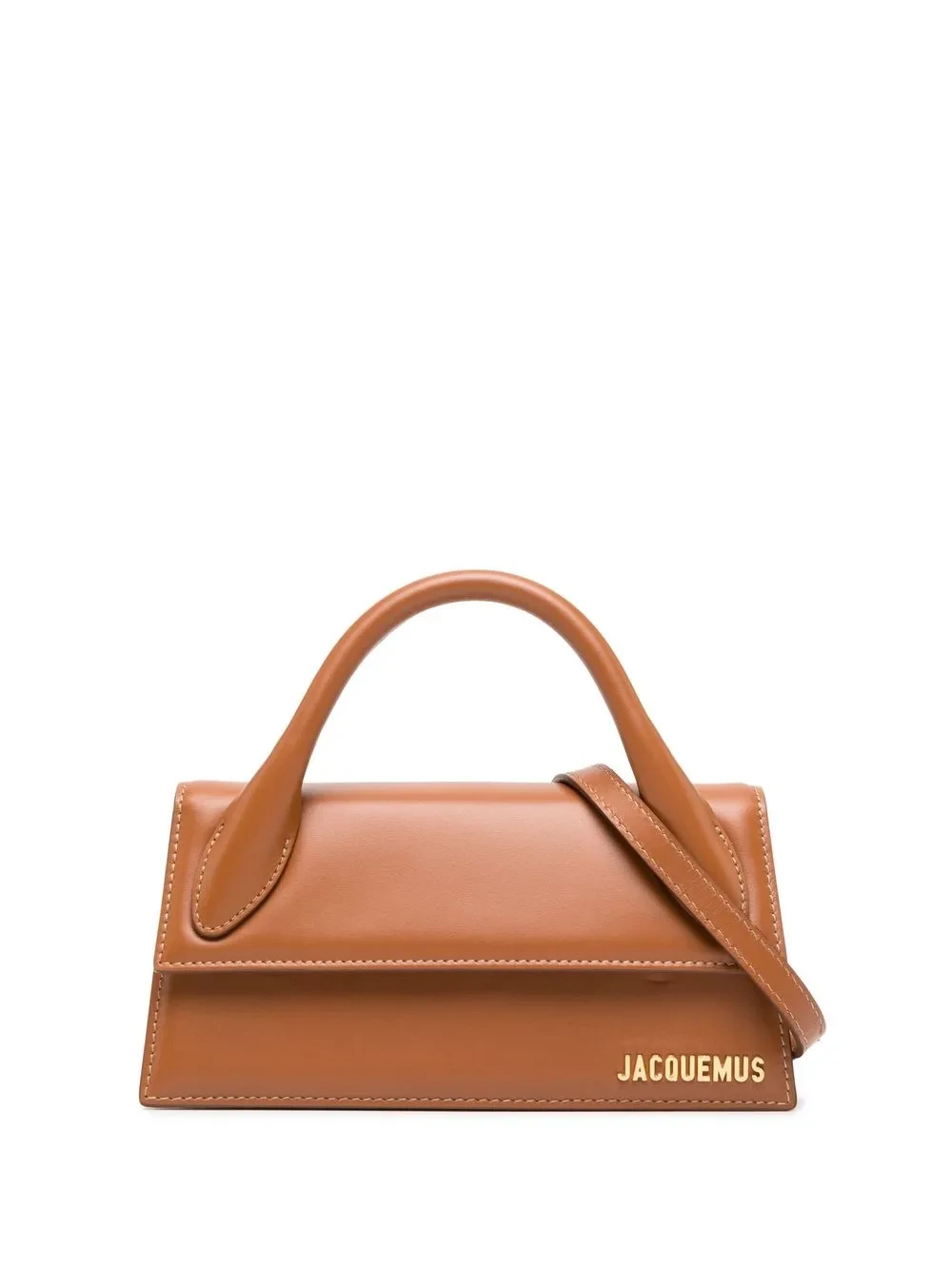 Jacquemus Le Chiquito Long Tote Bag In Beige Leather