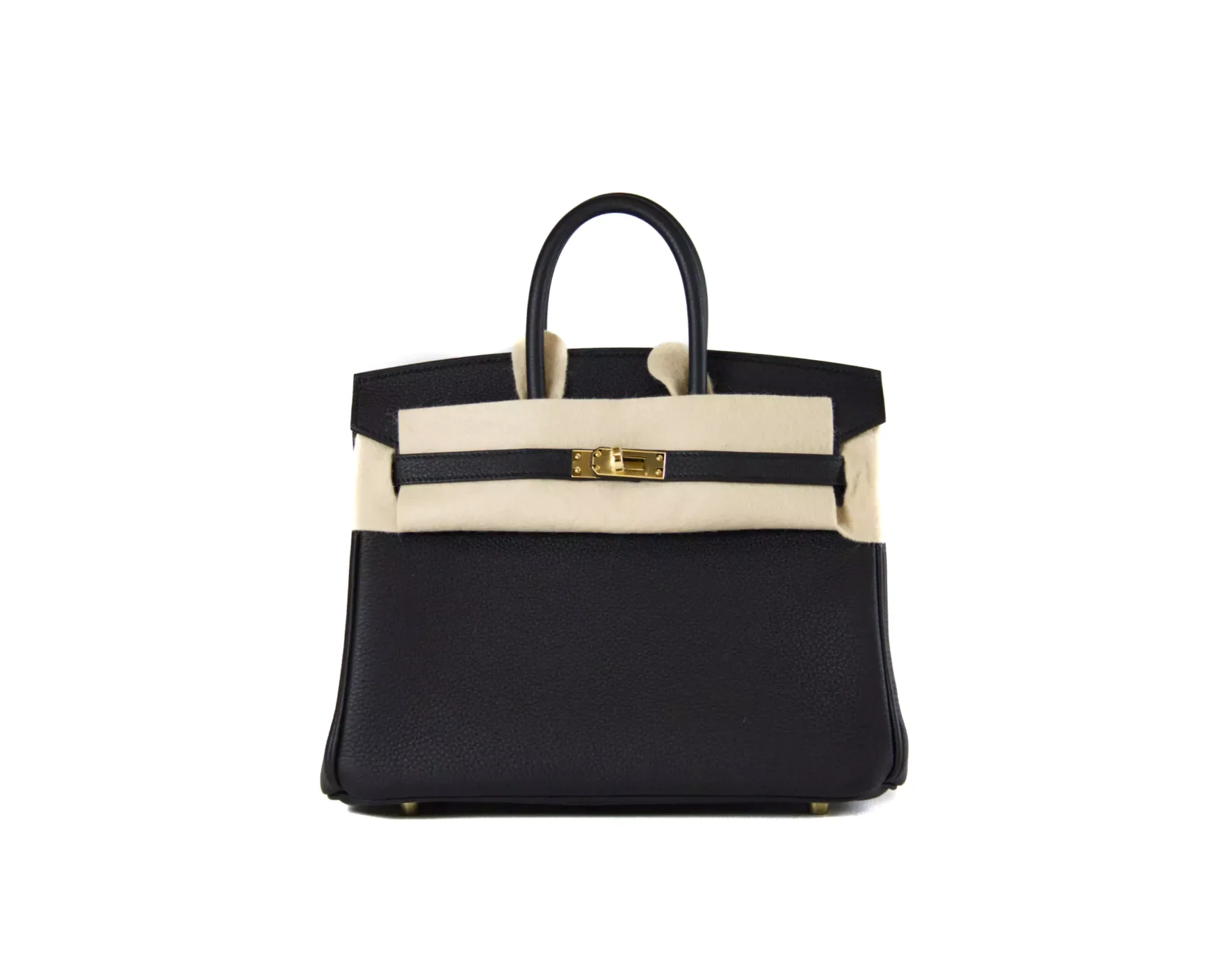 Hermes Birkin 25 Black Birkin  Evercolor Leather and Gold Hardware 2020 Stamp Y