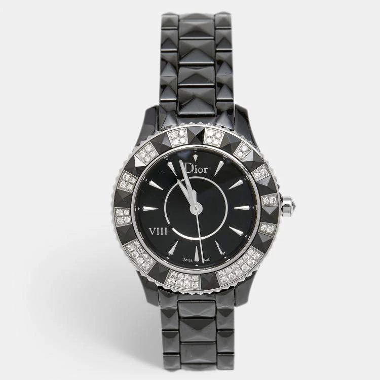 Dior Black Diamond Stainless Steel VIII 33 mm Wristwatch