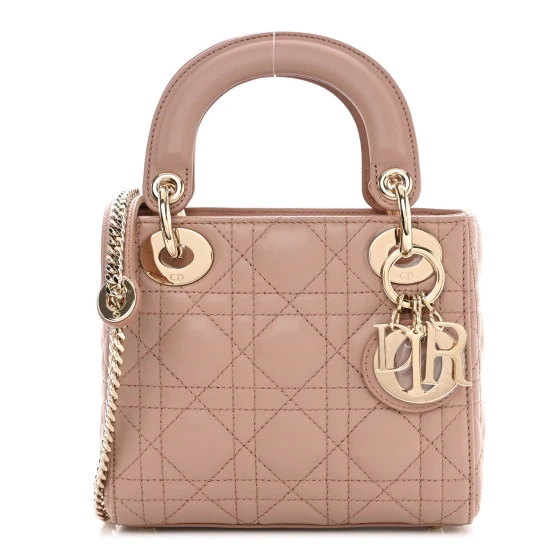 Dior Small Lady Dior blush pink Cannage Lambskin 88-MA-0213
