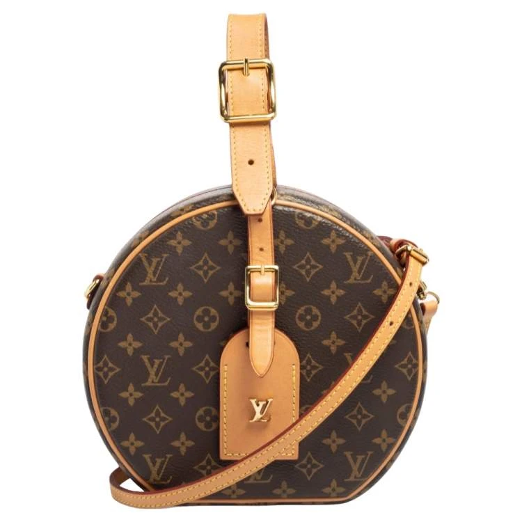 Louis Vuitton Petite Boite Chapeau Handbag Monogram Coat Canva PM
