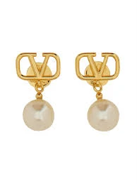 Valentino Garavani Vlogo Signature Pearl Earrings