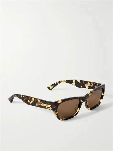 Bottega Veneta Square-Frame Tortoiseshell Acetate Sunglasses BV1035S