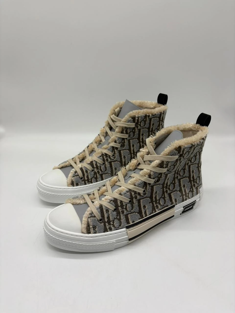 Dior B23 High-Top Sneakers in Dior Oblique Fabric Size 45