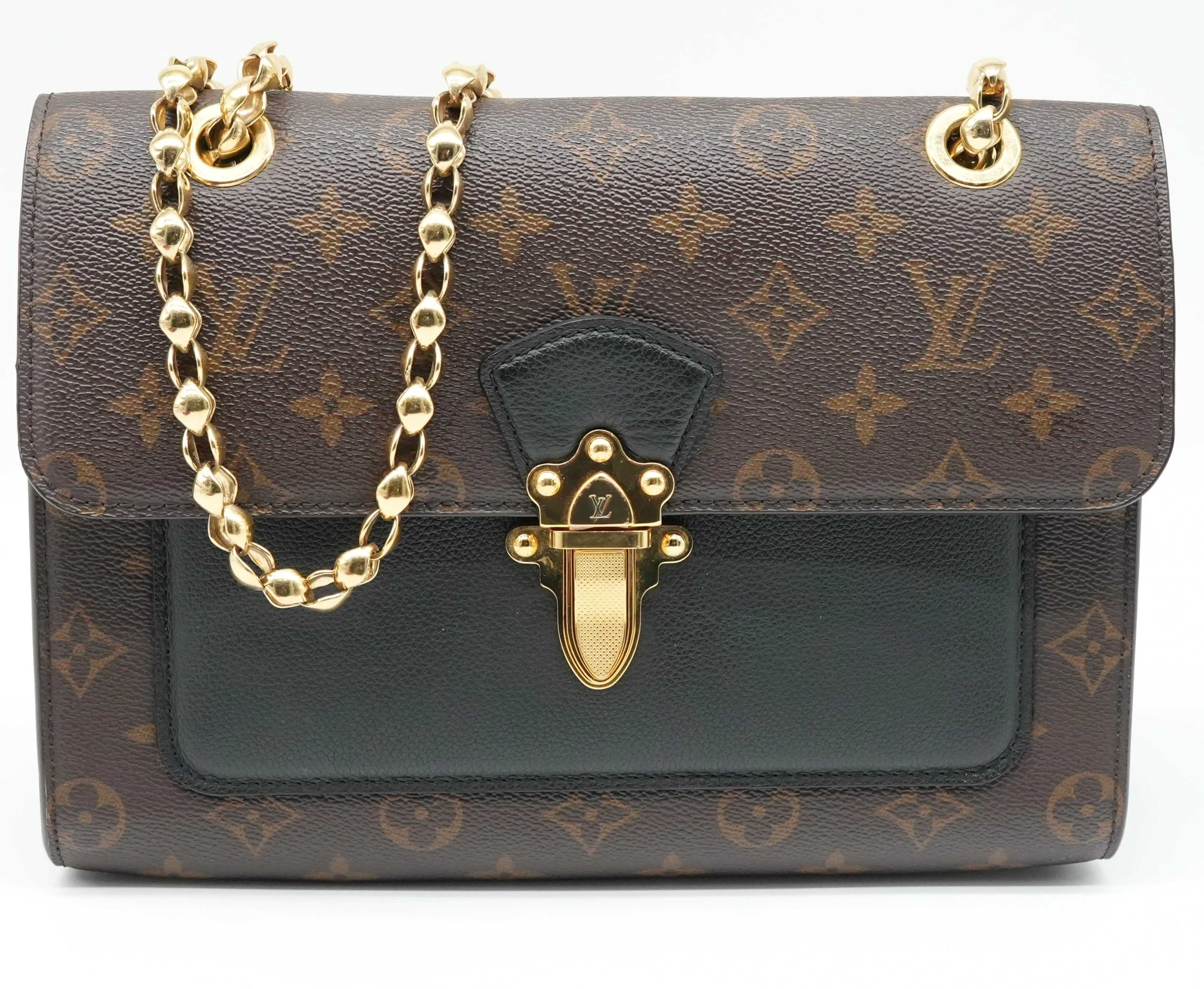 Louis Vuitton Black Monogram Canvas Victoire Bag M4173
