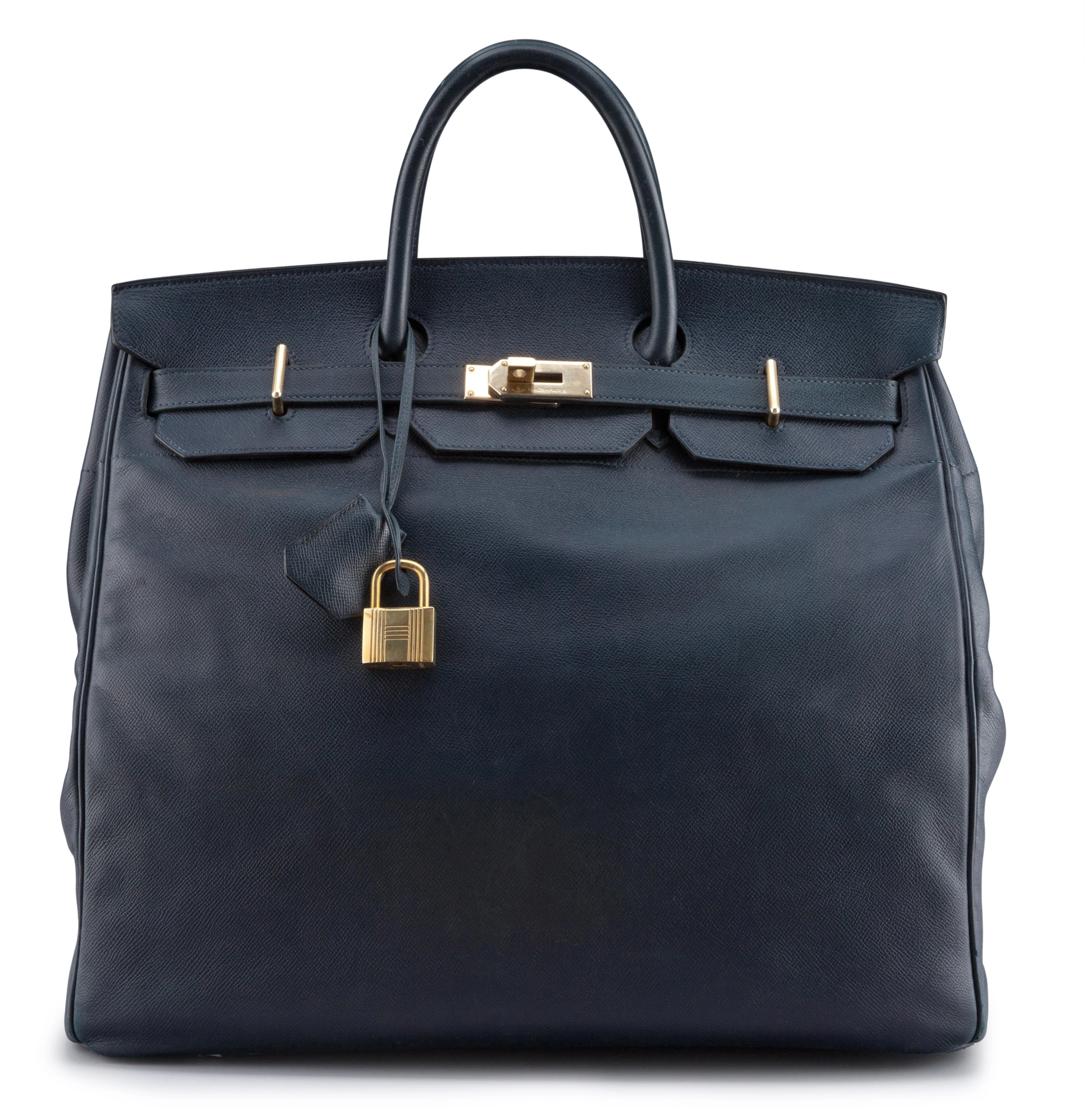 Hermes Hac 50 Togo Leather Gold Hardware Black 2001