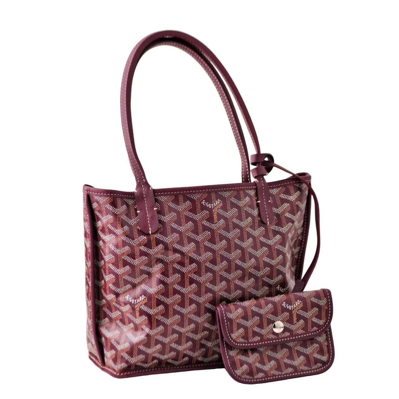 Goyard Anjou Mini Tote Burgundy