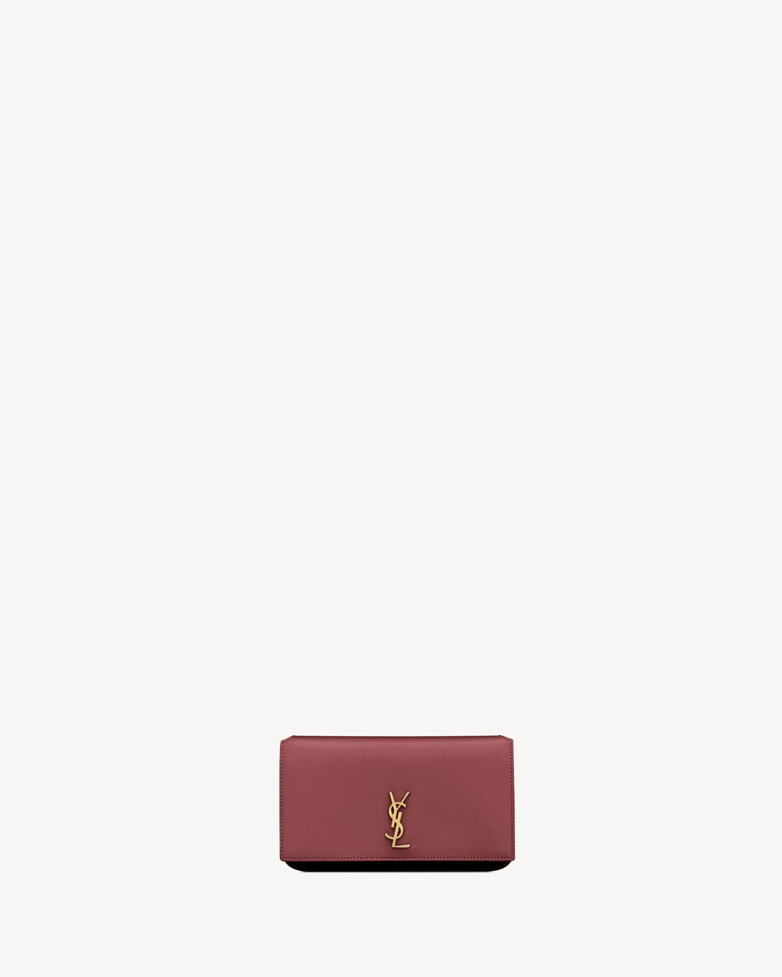 Saint Laurent Cassandre Phone Holder Bag Burgundy