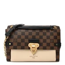 Louis Vuitton Vavin PM Cream Damier Ebene Shoulder Bag