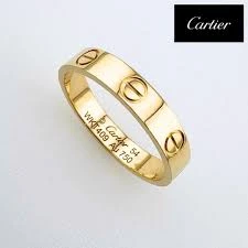 Cartier Love Ring K18 YG 3.43g QYE 578 Size 55